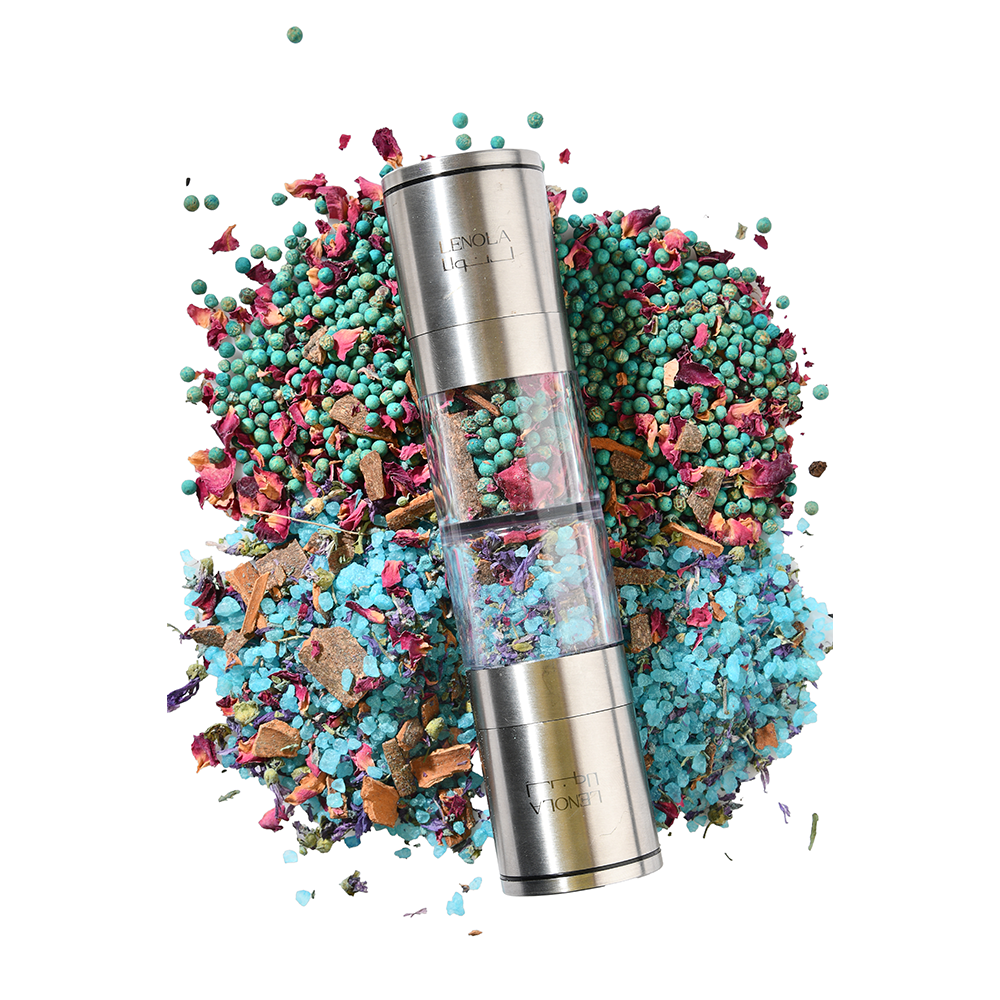 Rose Lavender Sea Salt & Pepper Grinder
